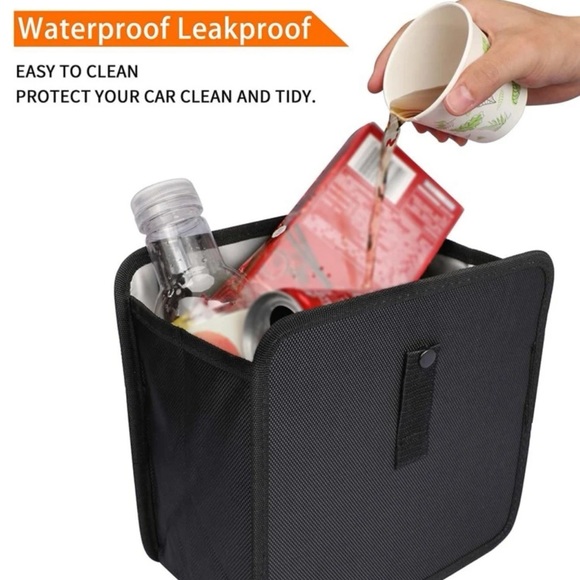 1Pc Foldable Car Hanging Trash Can - Picture 4 of 8